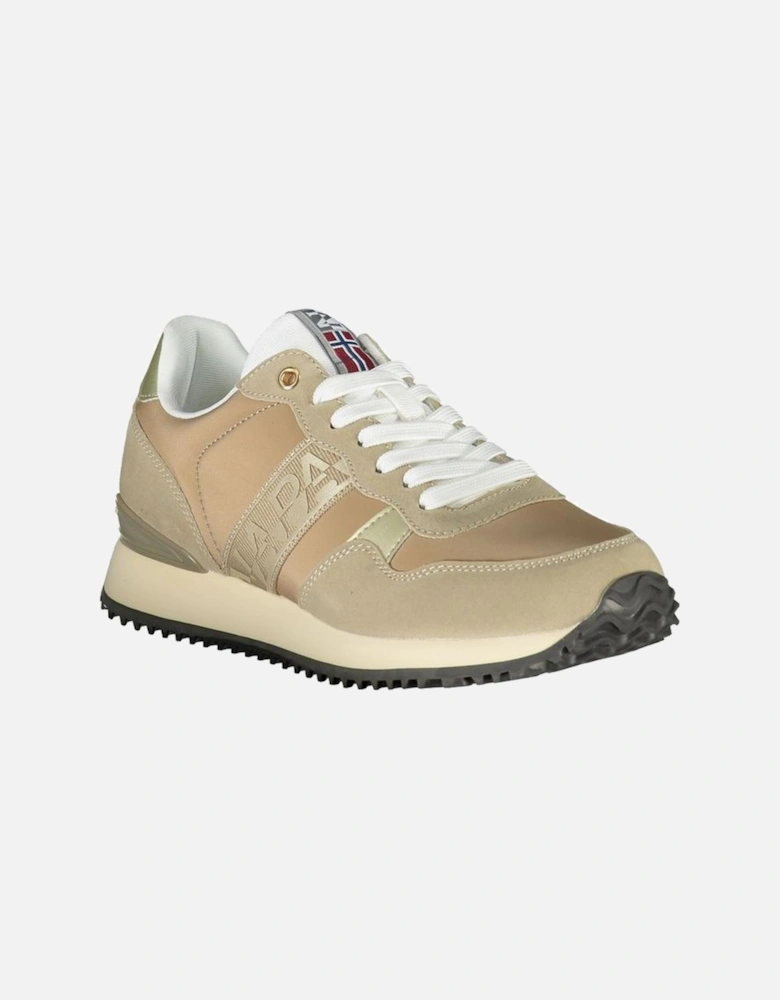 Stylish Sports Shoe with Contrast Laces Women - Beige Sneakers