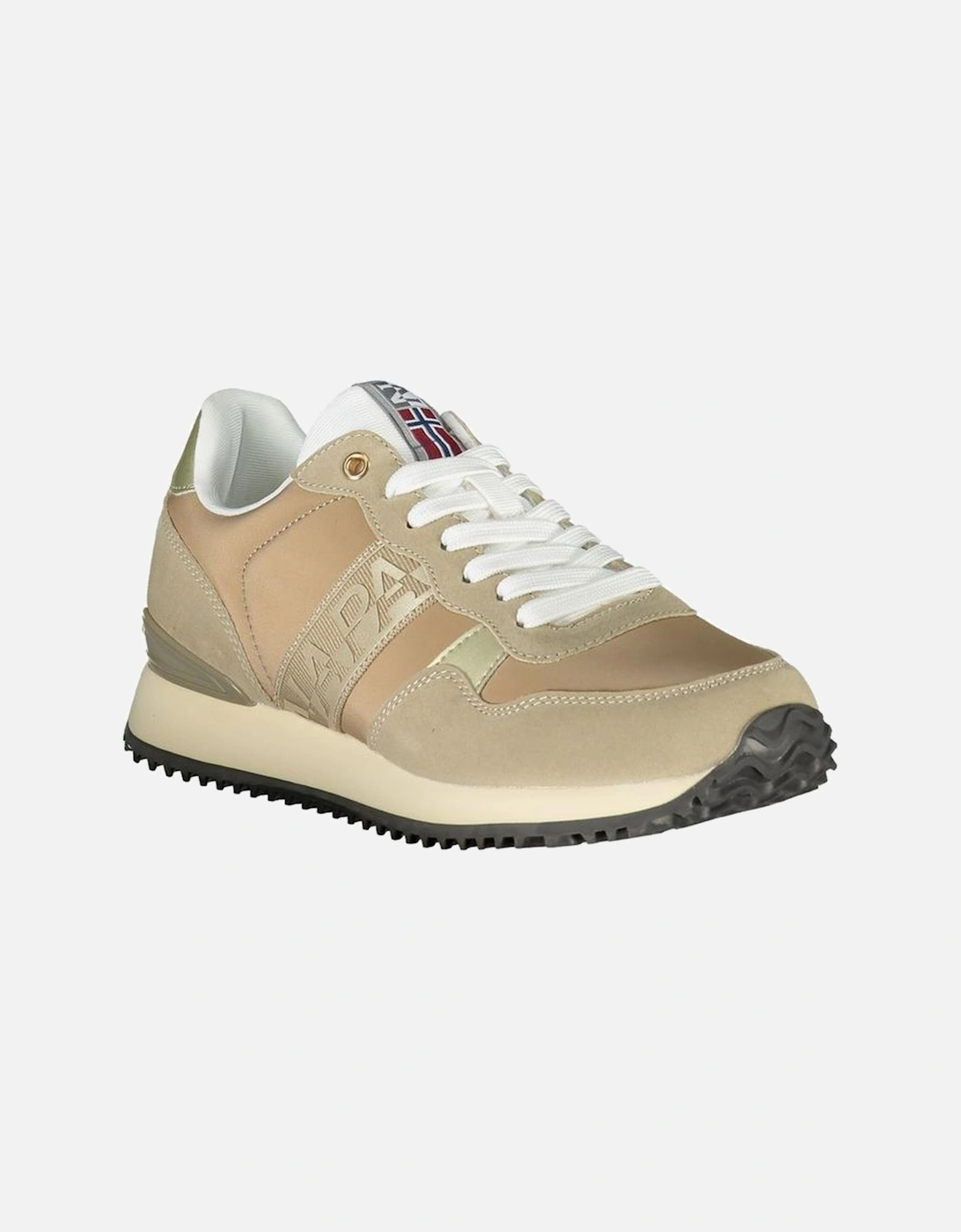 Stylish Sports Shoe with Contrast Laces Women - Beige Sneakers