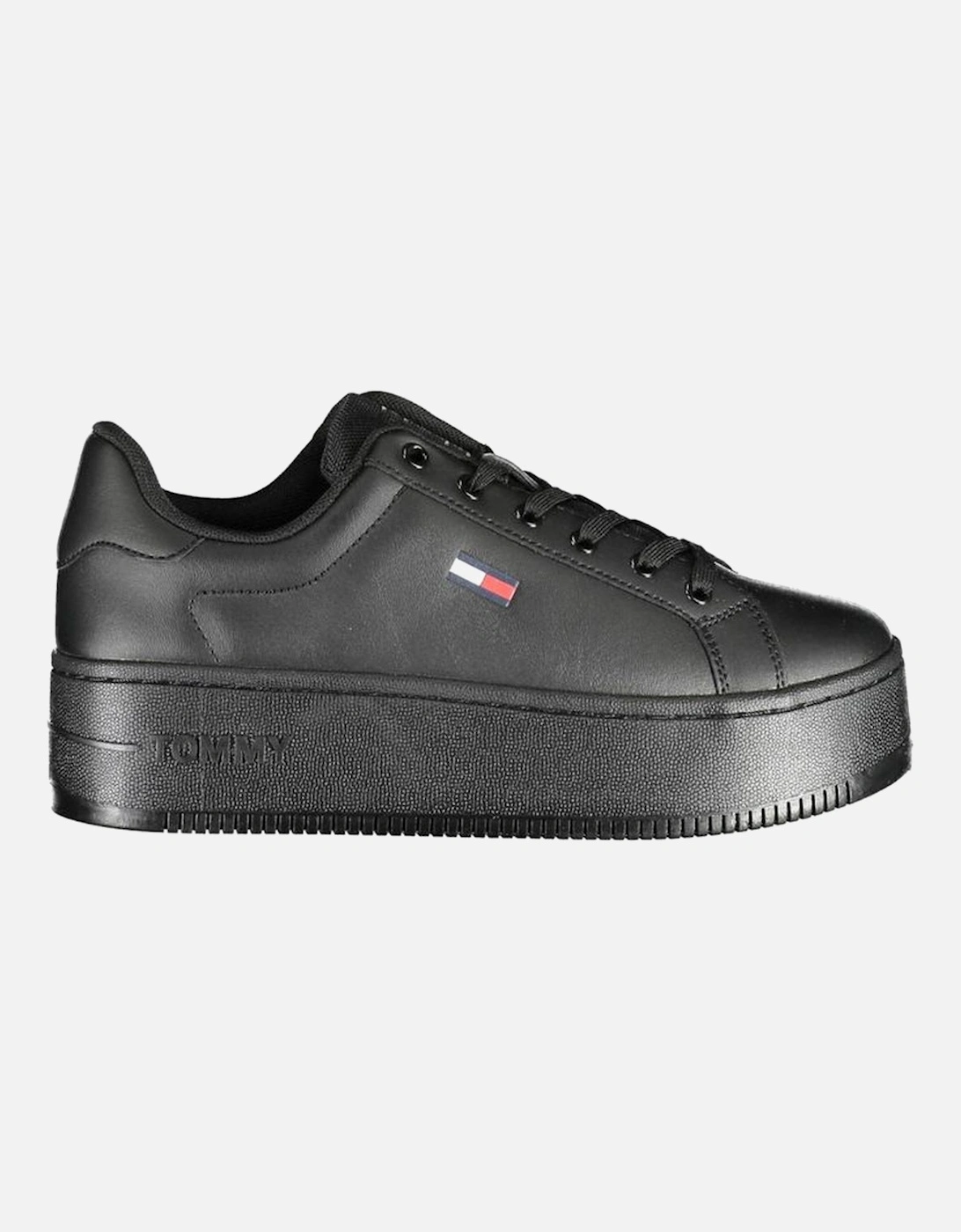 Recycled Polyester Sports Shoes with Logo Women - Black Sneakers, 4 of 3