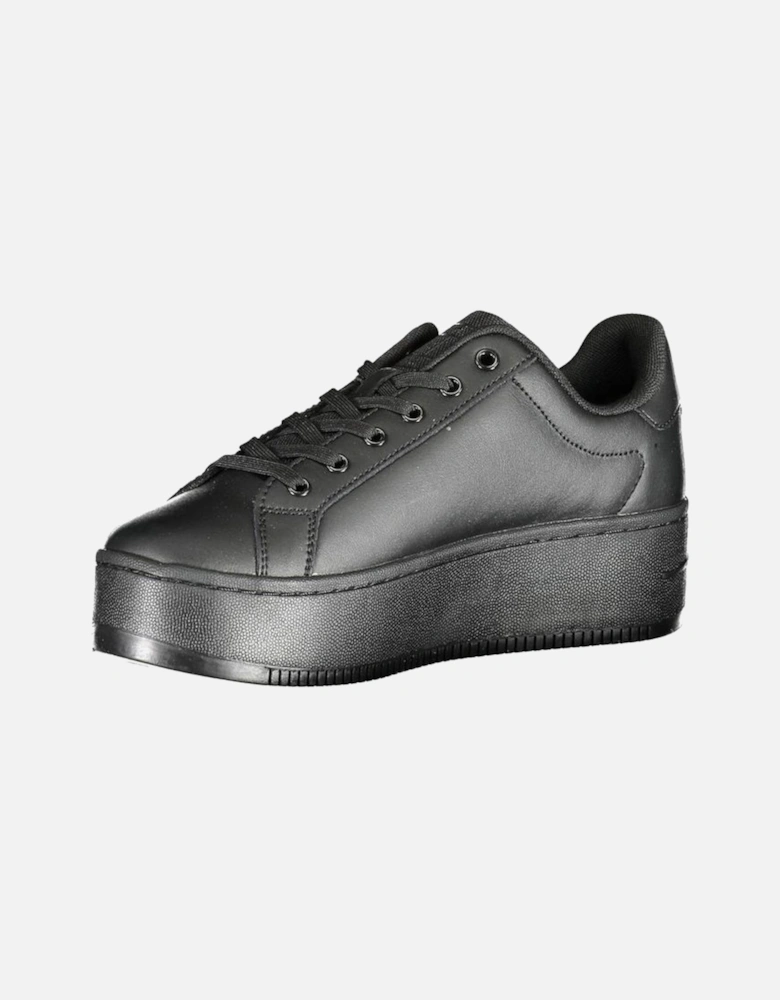 Recycled Polyester Sports Shoes with Logo Women - Black Sneakers