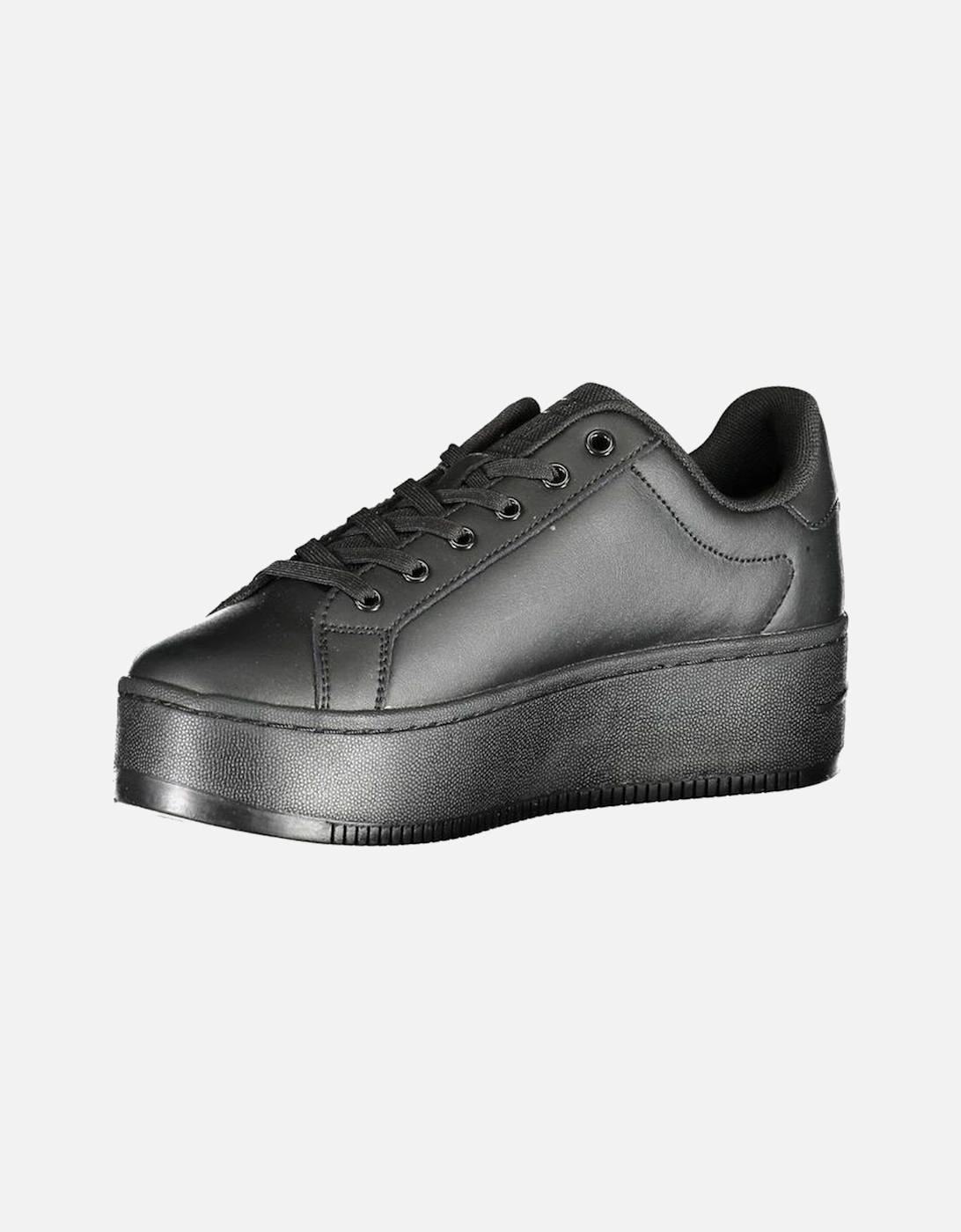Recycled Polyester Sports Shoes with Logo Women - Black Sneakers