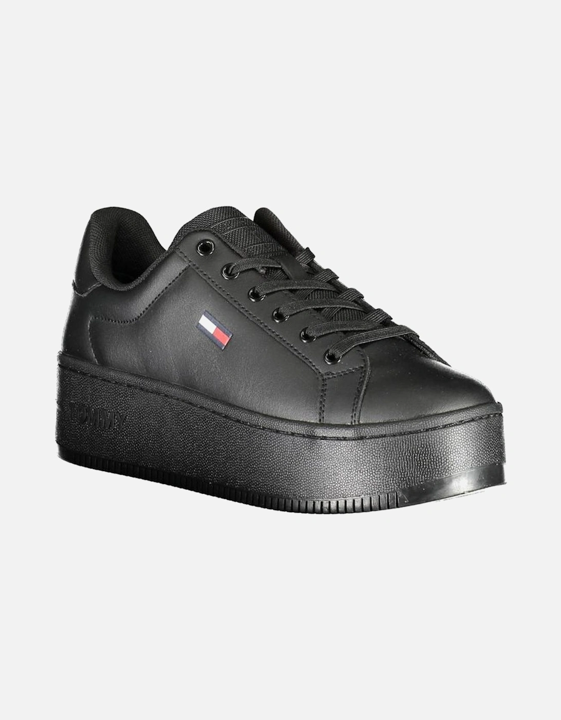 Recycled Polyester Sports Shoes with Logo Women - Black Sneakers