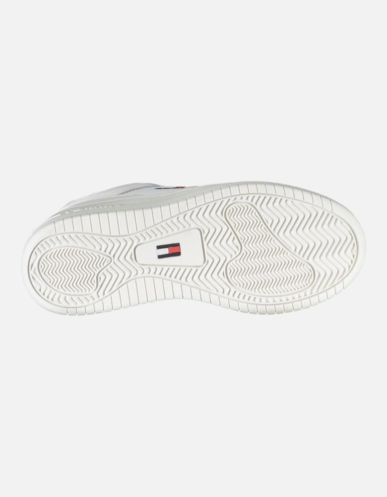 Lace-Up Sports Footwear with Contrast Print and Logo Women - White