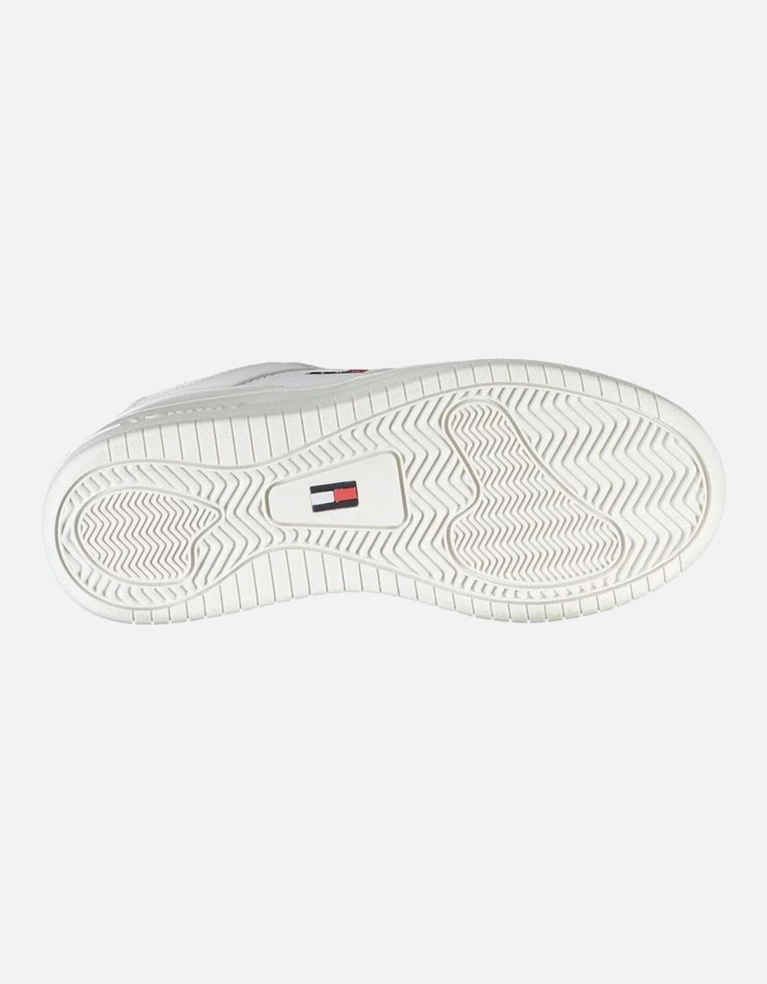Lace-Up Sports Footwear with Contrast Print and Logo Women - White