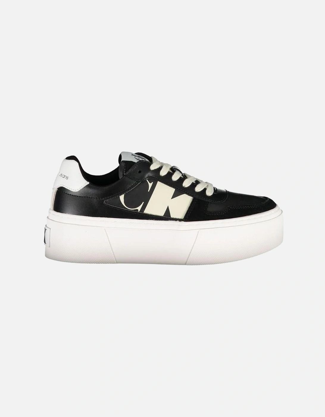 Lace-Up Sports Shoe with Platform and Logo Women - Black Sneakers, 3 of 2