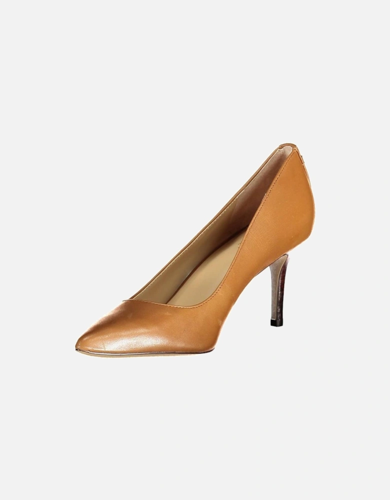 Logo-Embellished Heeled Shoes Women - Brown Flat Shoes