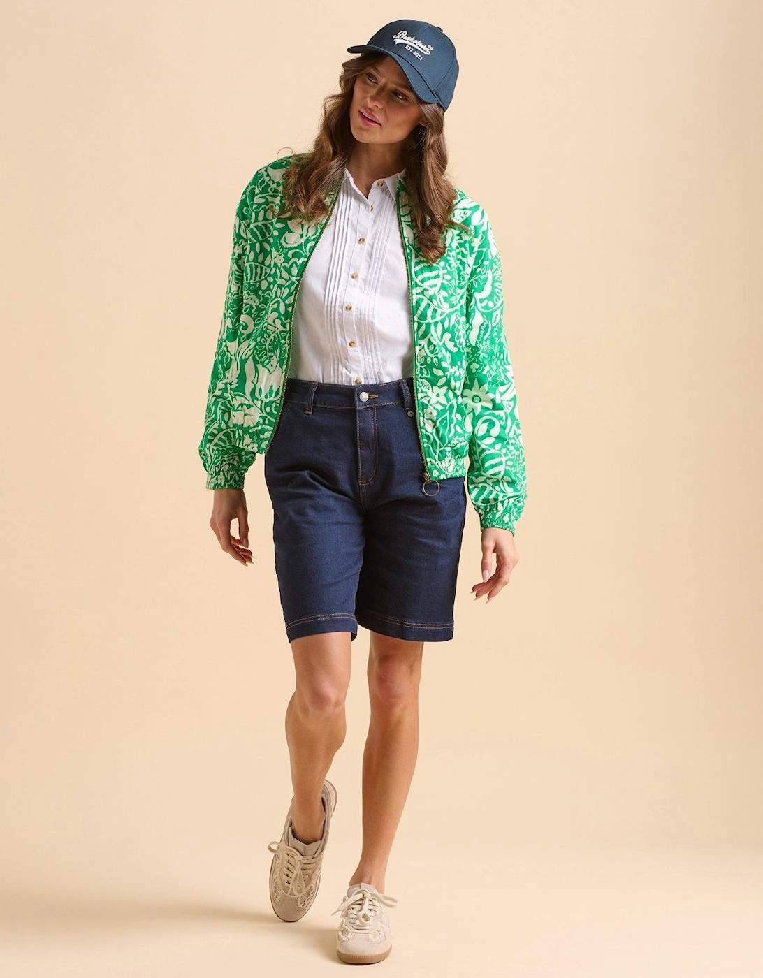 Pin Tuck Bomber Jacket