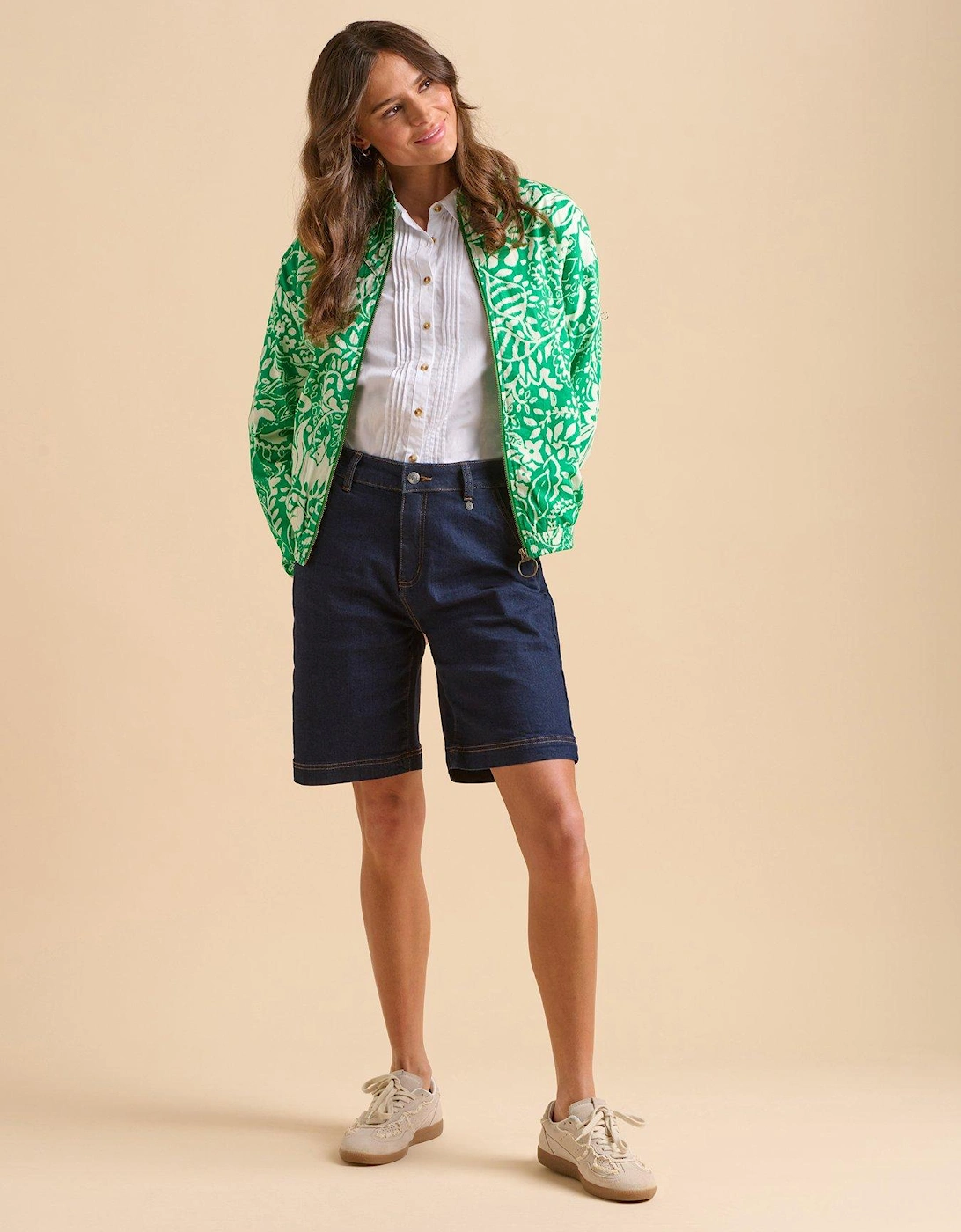 Pin Tuck Bomber Jacket