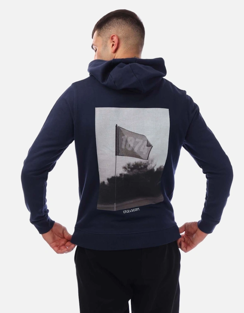 Flag Print Pullover Hoodie