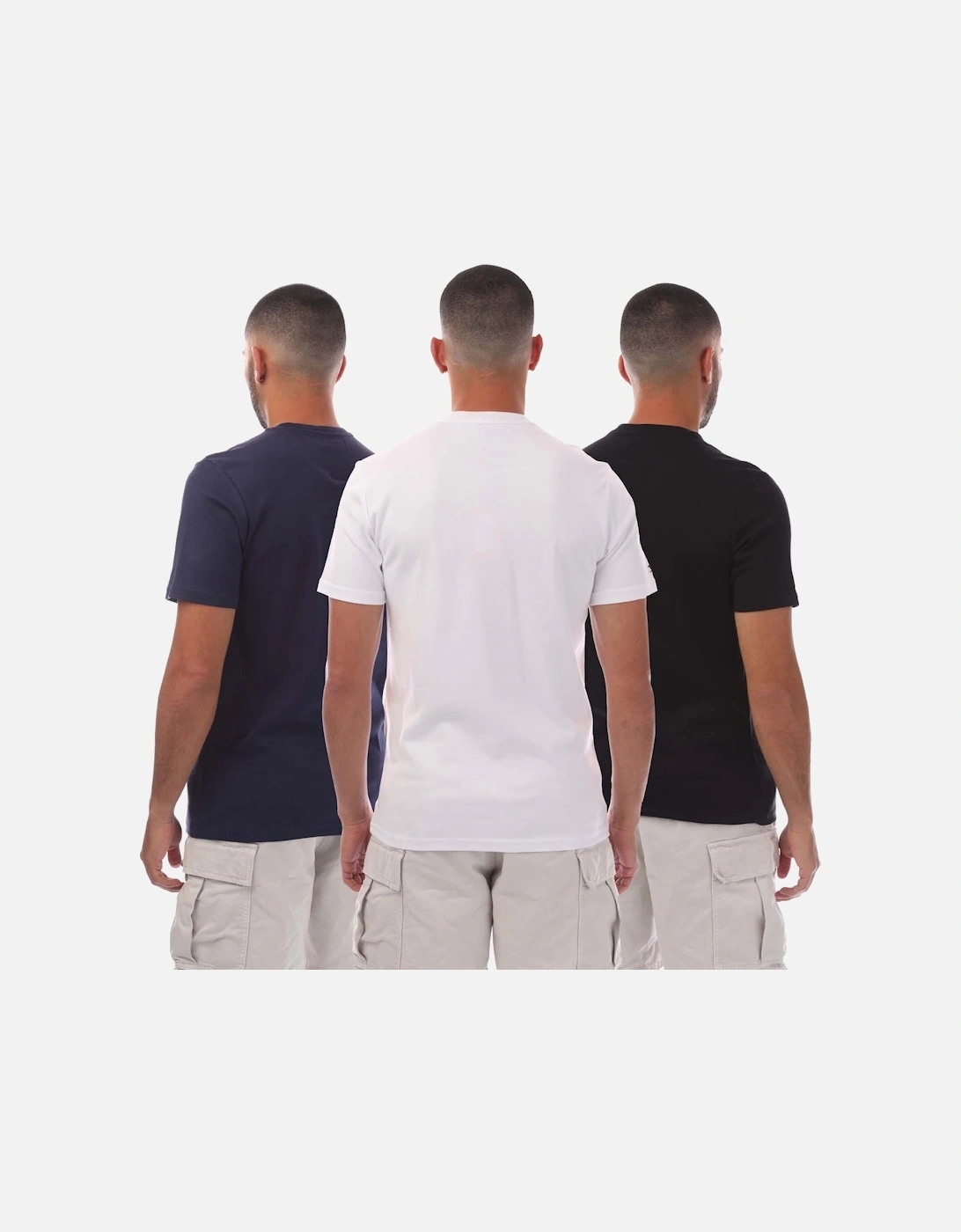 3 Pack of Cali Crown Print T-Shirt
