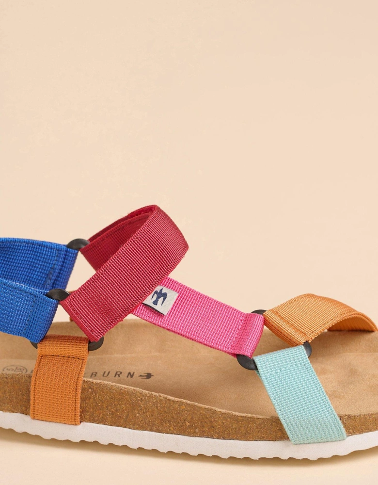 Playful Webbing Strap Sandal