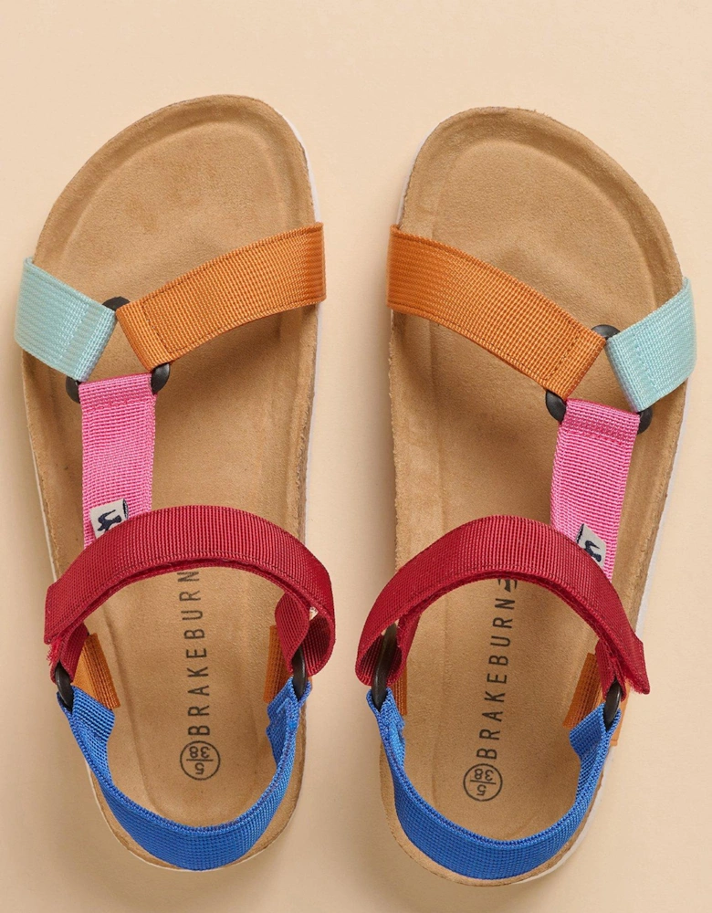 Playful Webbing Strap Sandal