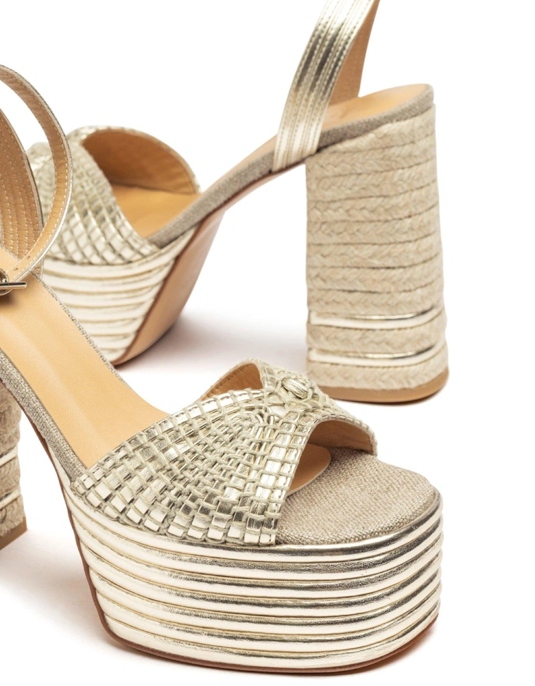 Ferosa Chunky Platform Sandal - Gold