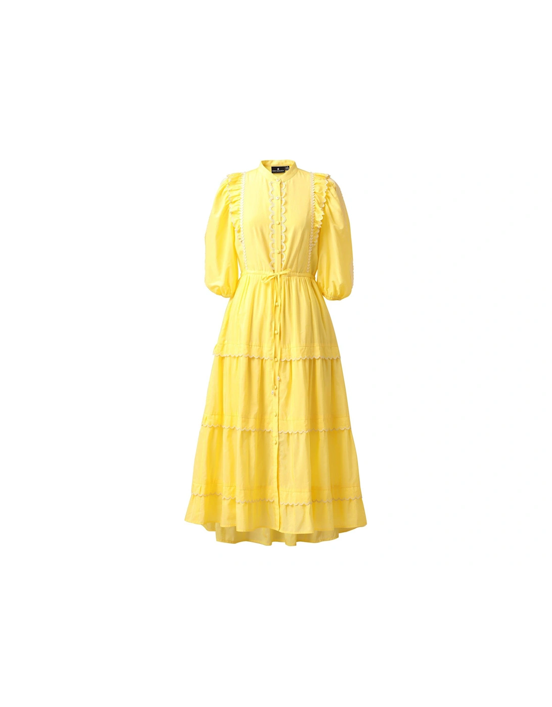 Sabrina Lace Detail Long Sleeve Maxi Dress