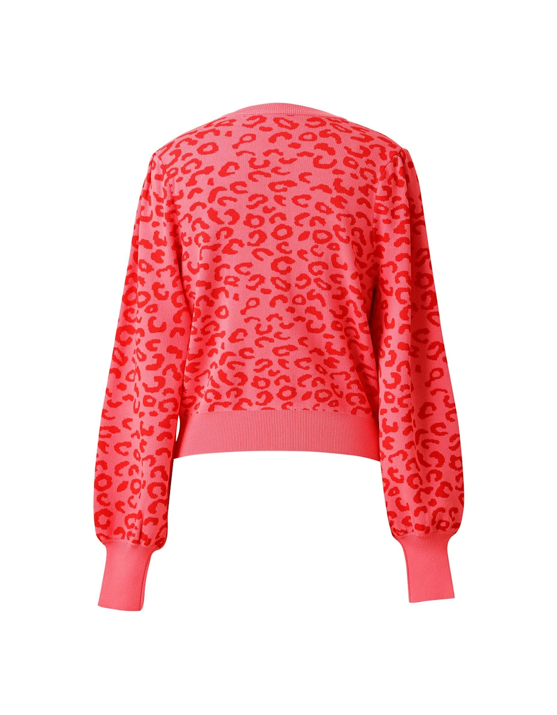 Sherry Leopard Cardigan - Pink