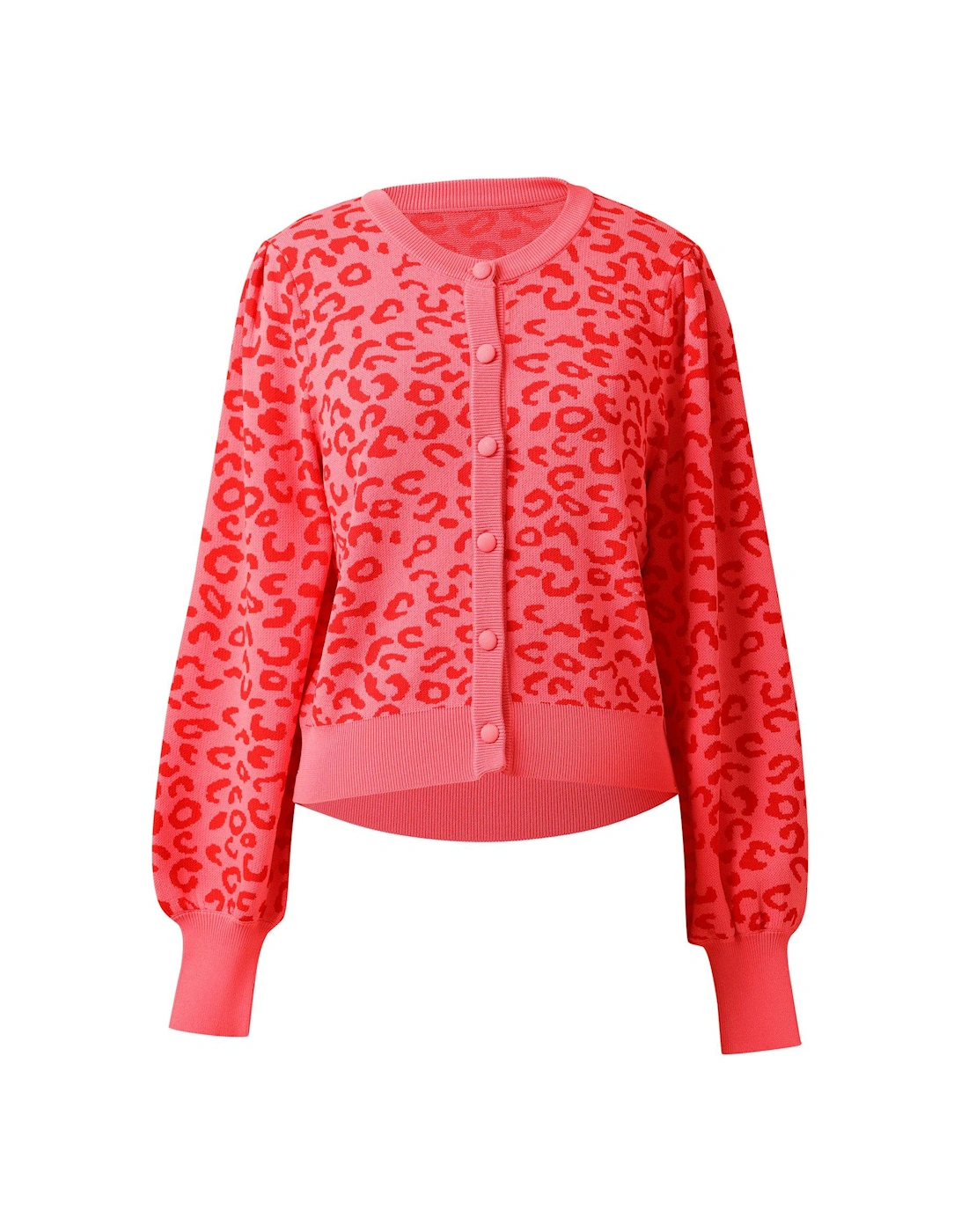 Sherry Leopard Cardigan - Pink
