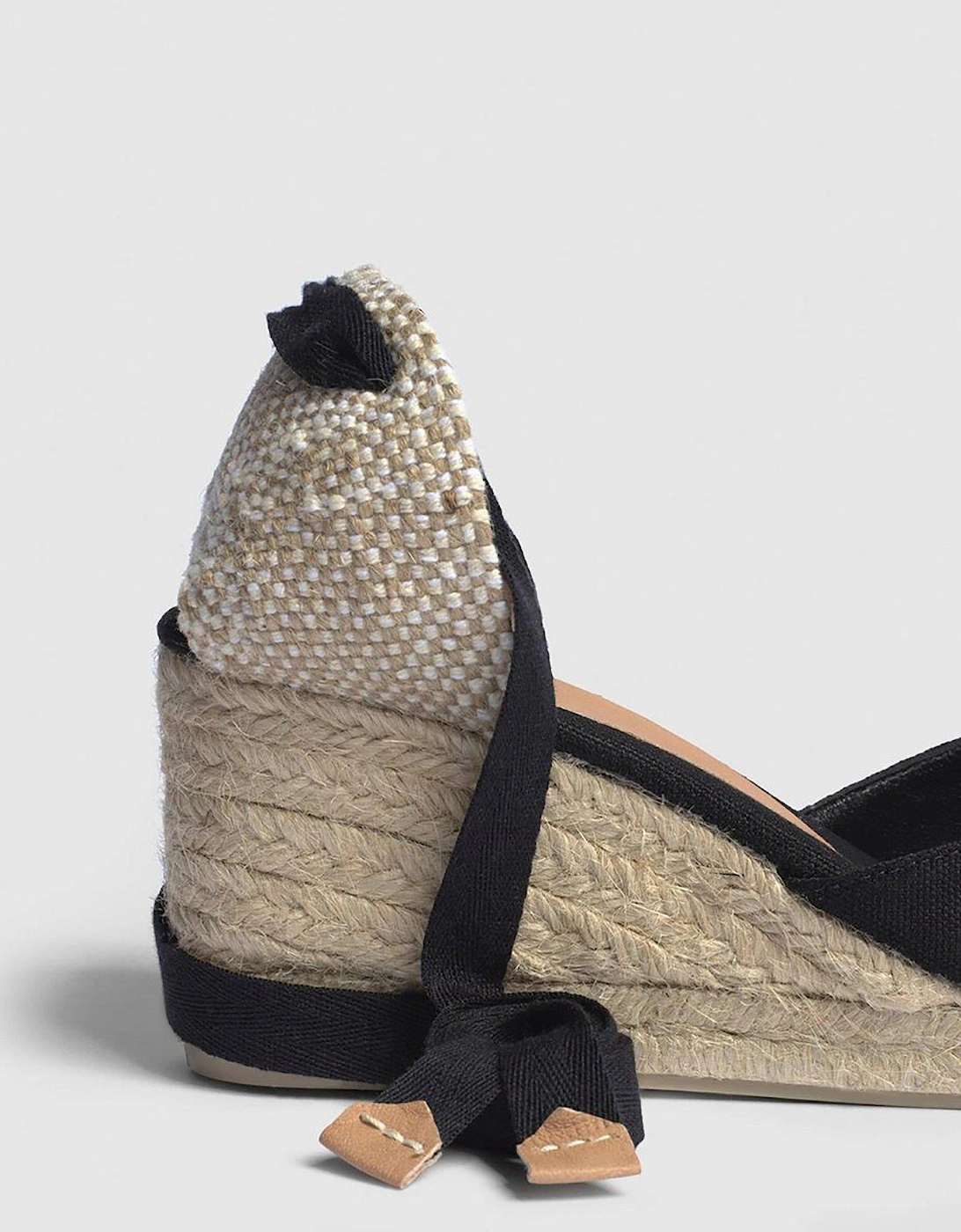Carina Wedge Espadrille - Black