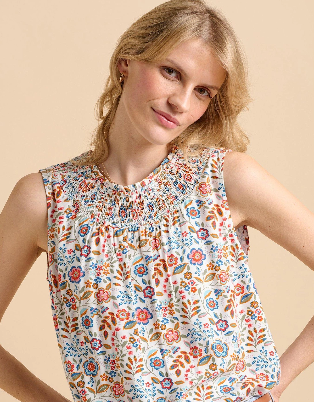Cream Secret Garden Vest