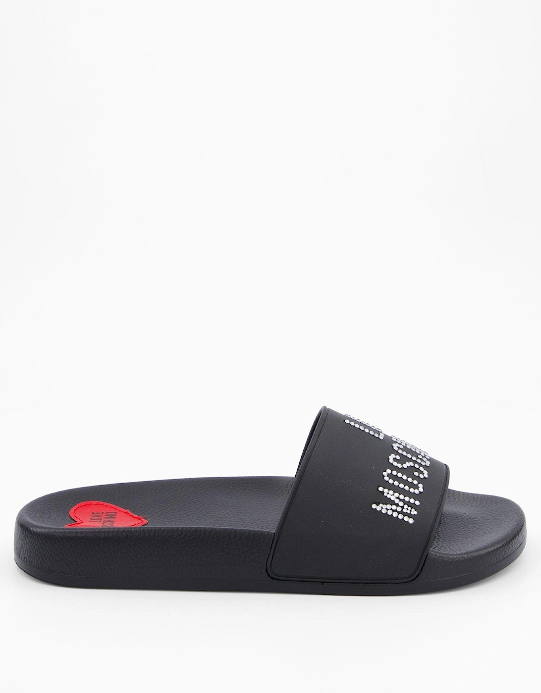 Rubber Logo Slide - Black