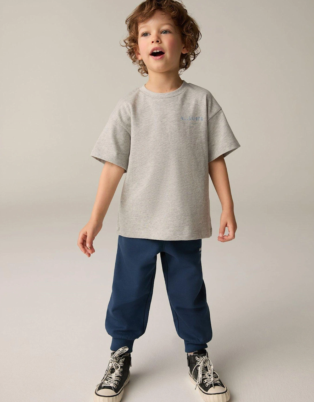 Younger Boys Logo Joggers - Navy