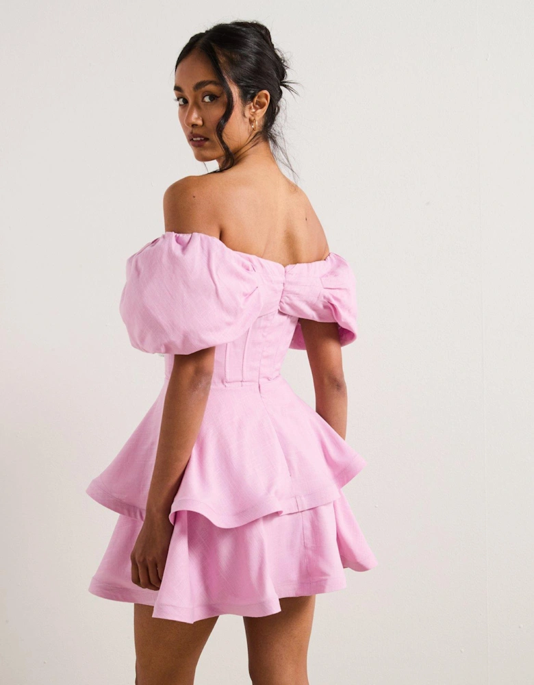 Kara Mini Dress - Pink