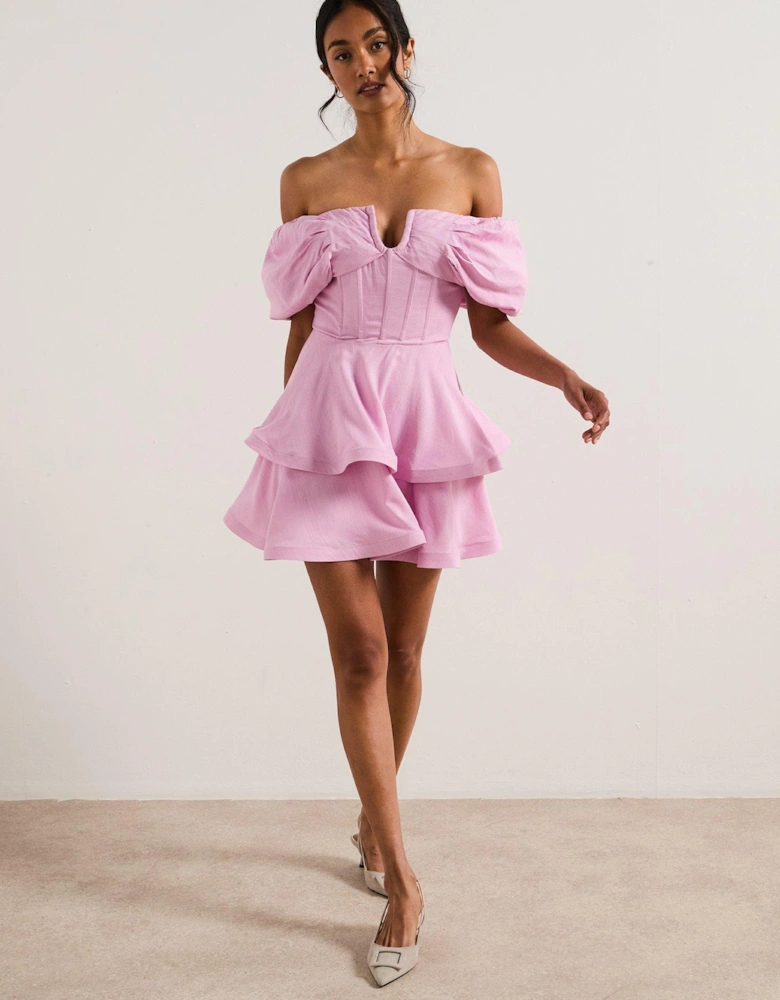 Kara Mini Dress - Pink