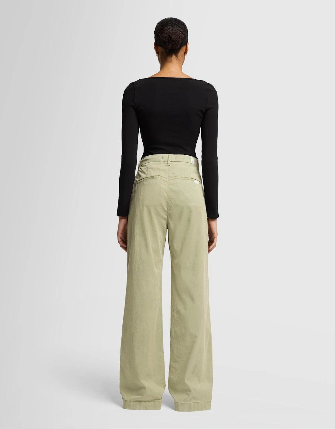 Pleated Chino Trousers - Light Khaki