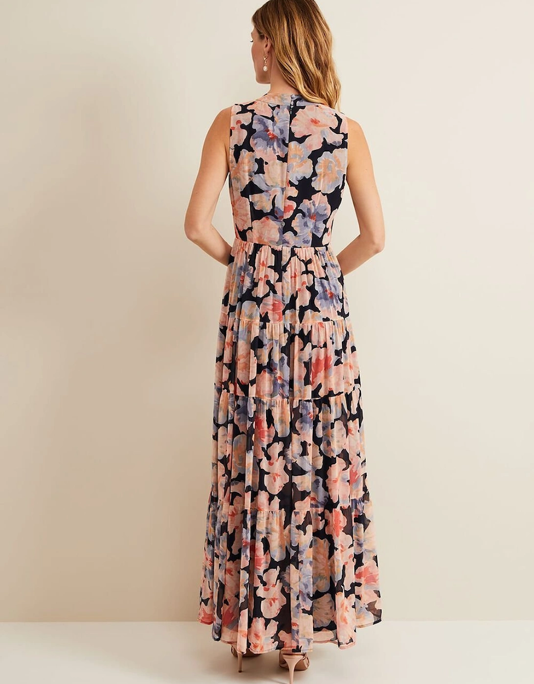 Vora Printed Tiered Maxi Dress