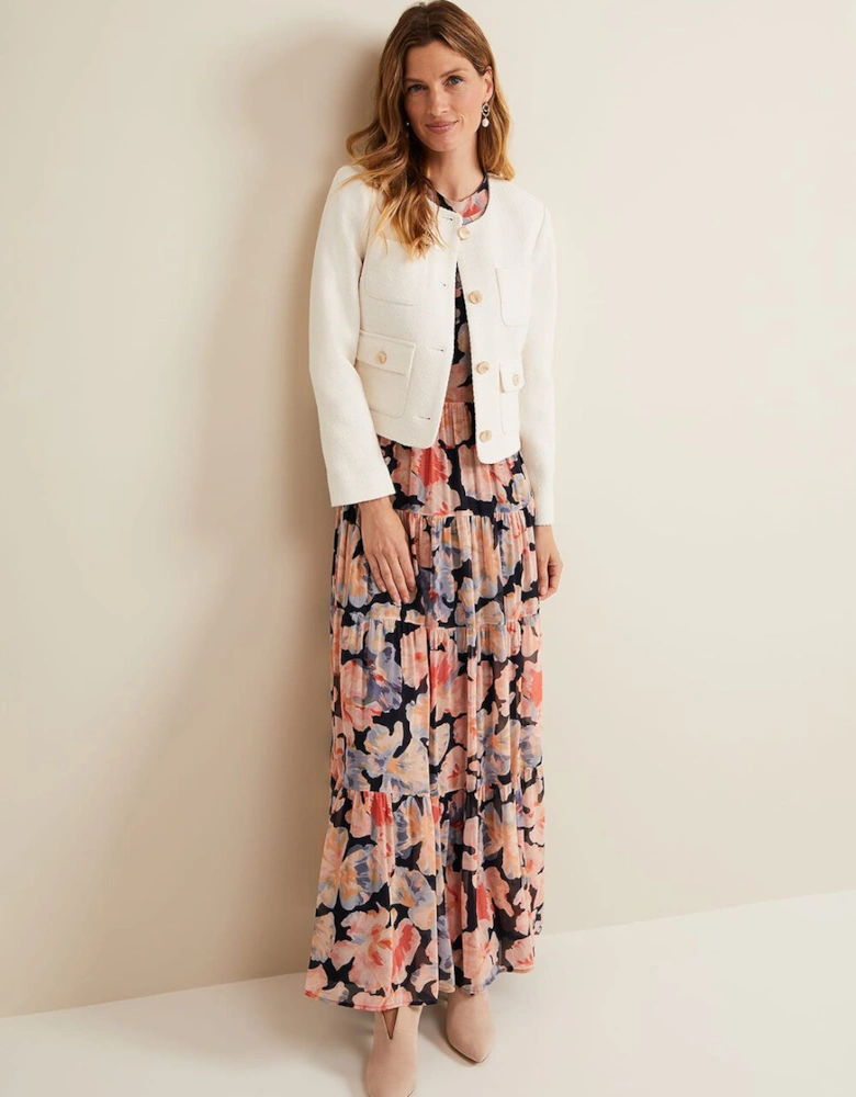 Vora Printed Tiered Maxi Dress