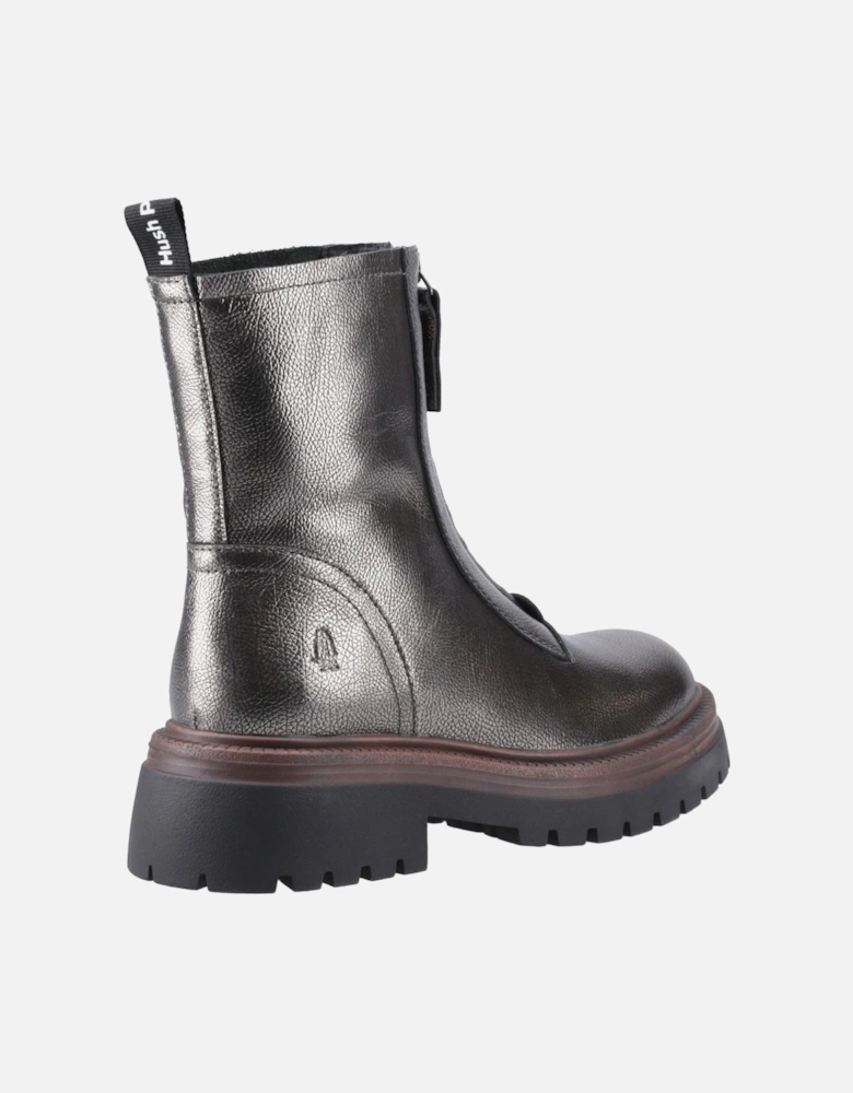 Roxanna Leather Women's Pewter Boots