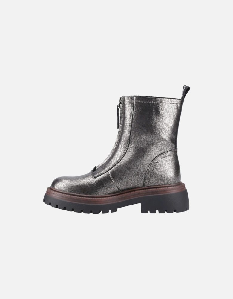 Roxanna Leather Women's Pewter Boots