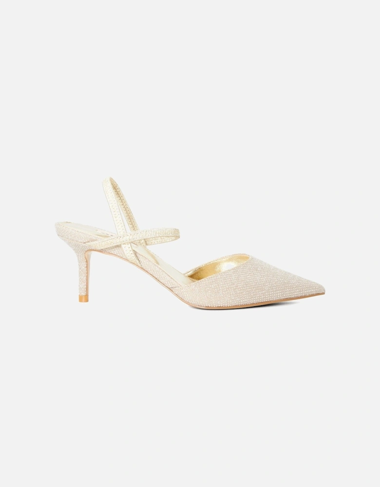 Dune Classical Leather Women's Gold Shoes