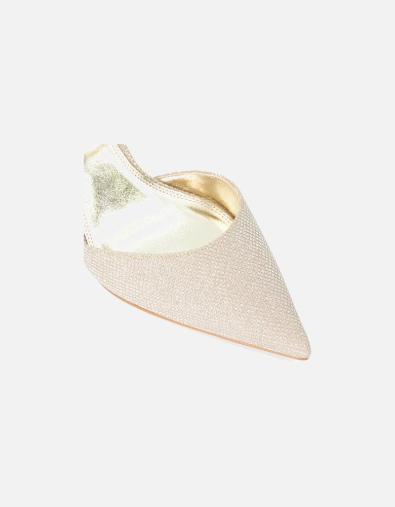 Dune Classical Leather Women's Gold Shoes
