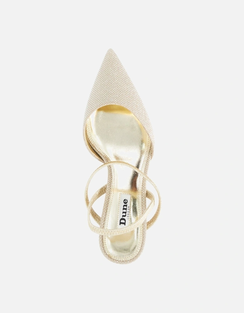 Dune Classical Leather Women's Gold Shoes