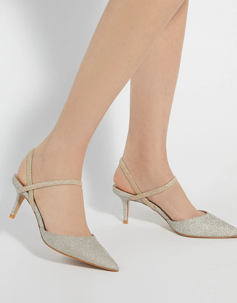 Dune Classical Leather Women's Gold Shoes