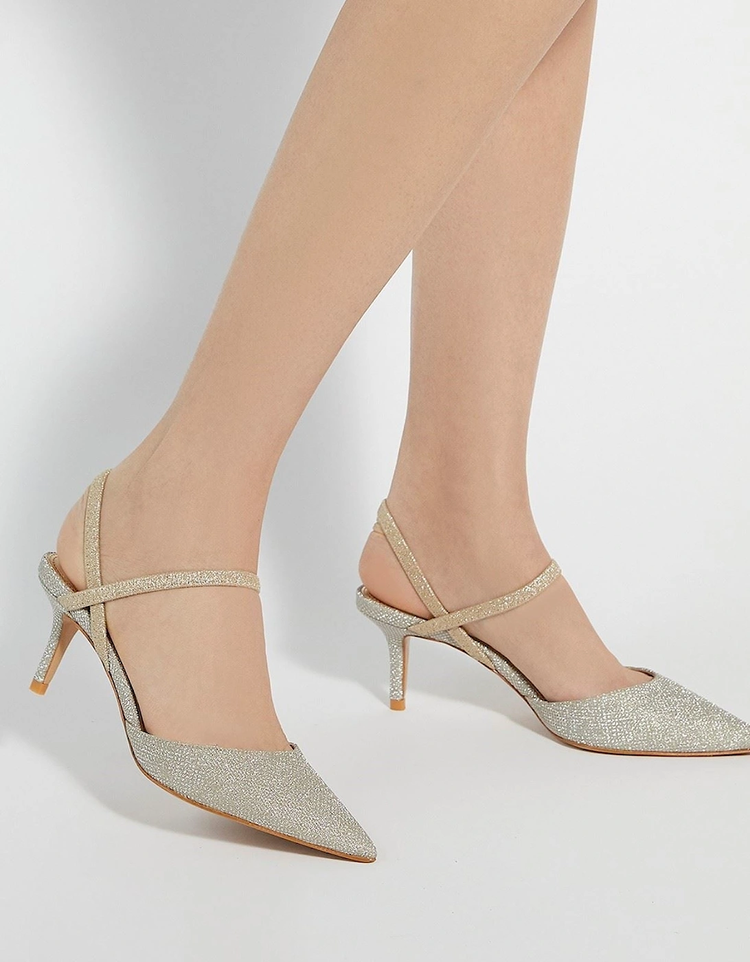 Dune Classical Leather Women's Gold Shoes