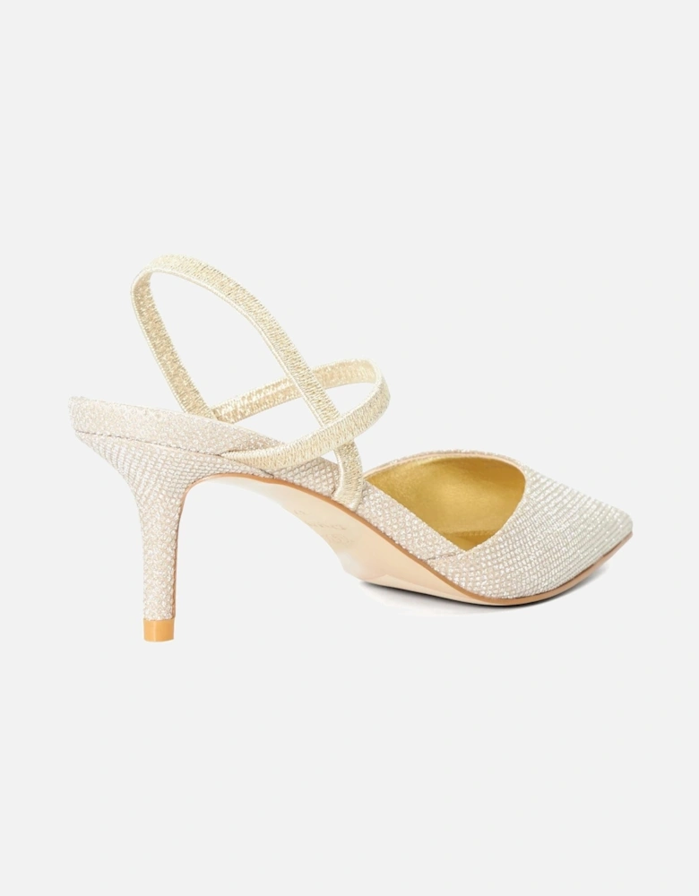 Dune Classical Leather Women's Gold Shoes