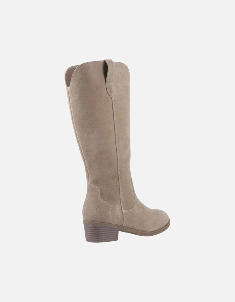 Isabella Suede Women's Taupe Heeled Knee High Boots