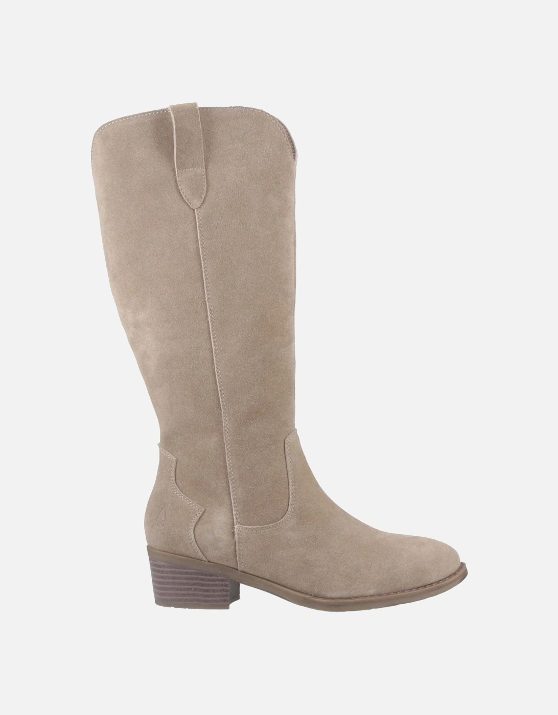 Isabella Suede Women's Taupe Heeled Knee High Boots