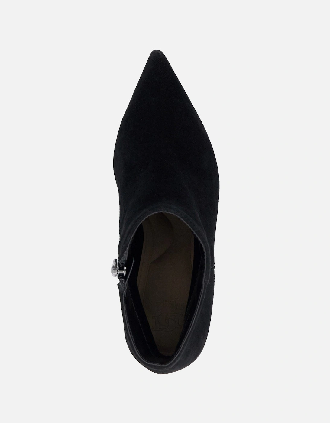 Dune Obsessively Suede Women's Black Heeled Ankle Boots