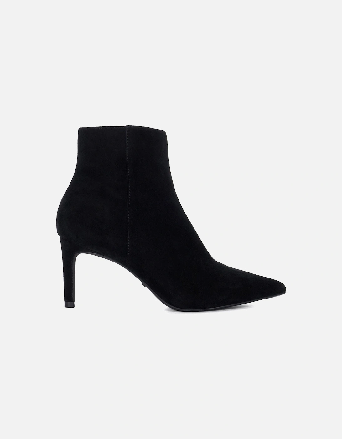 Dune Obsessively Suede Women's Black Heeled Ankle Boots