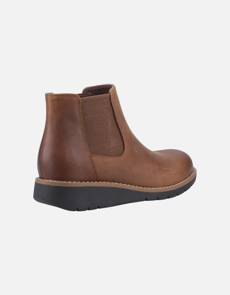 Leonie Leather Women's Brown Flat Chelsea Boots