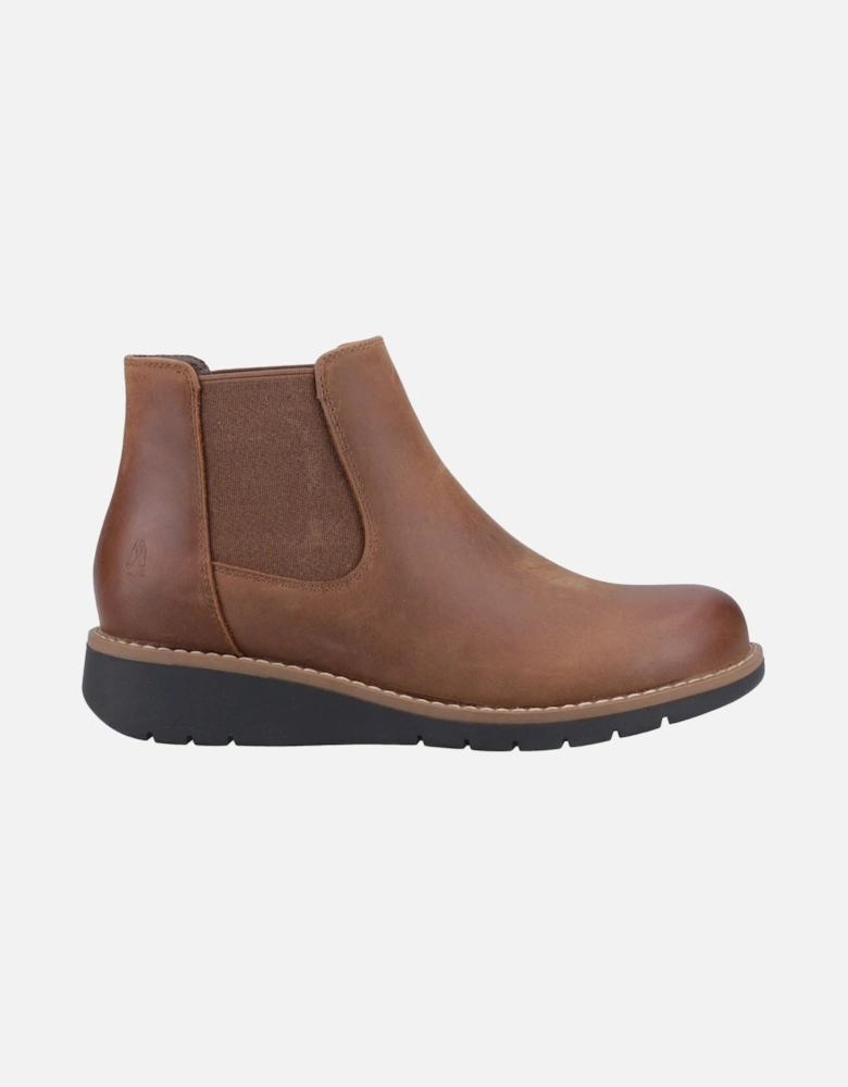 Leonie Leather Women's Brown Flat Chelsea Boots