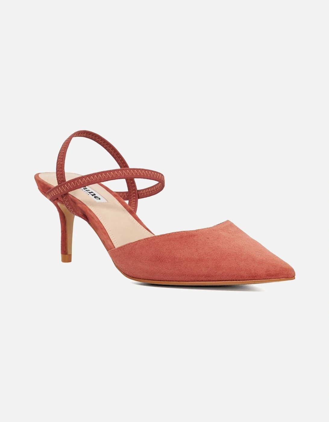 Dune Classical Leather Women's Coral Shoes, 6 of 5