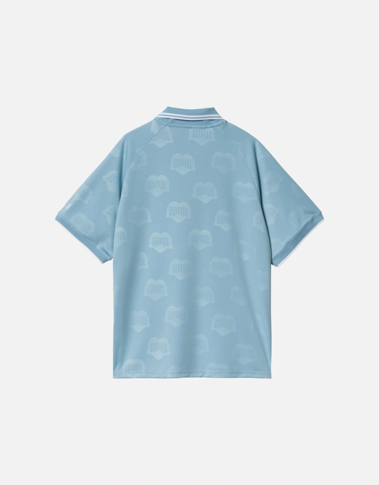 Hartt's Football T Shirt Jacquard - Bluebird