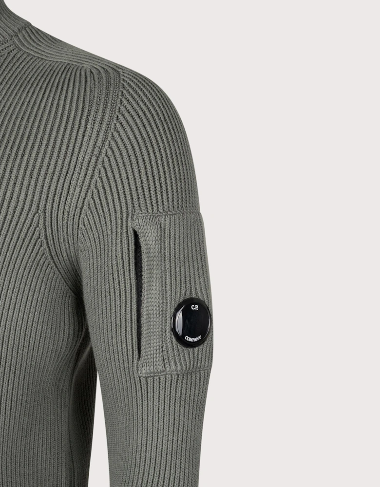 Lens Ribbed Knit Jumper