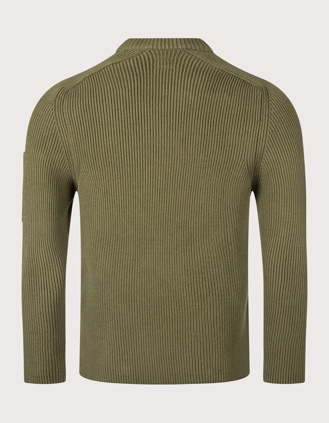 Lens Ribbed Crew Neck Jumper