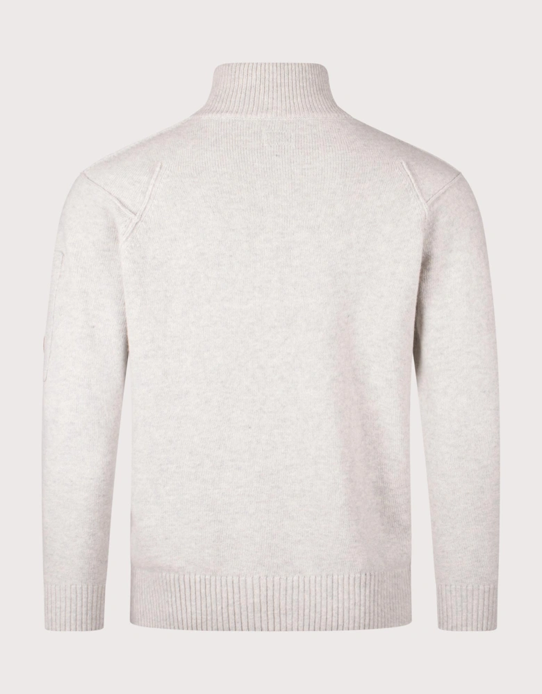 Diagonal Lens Quarter Zip Jumper