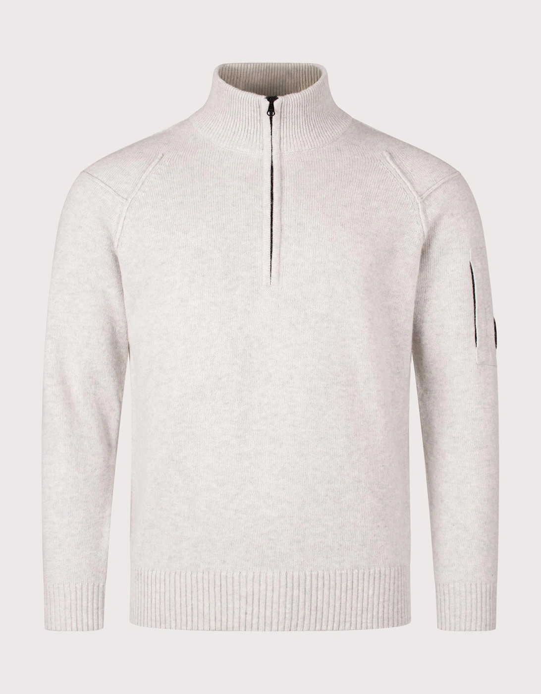 Diagonal Lens Quarter Zip Jumper