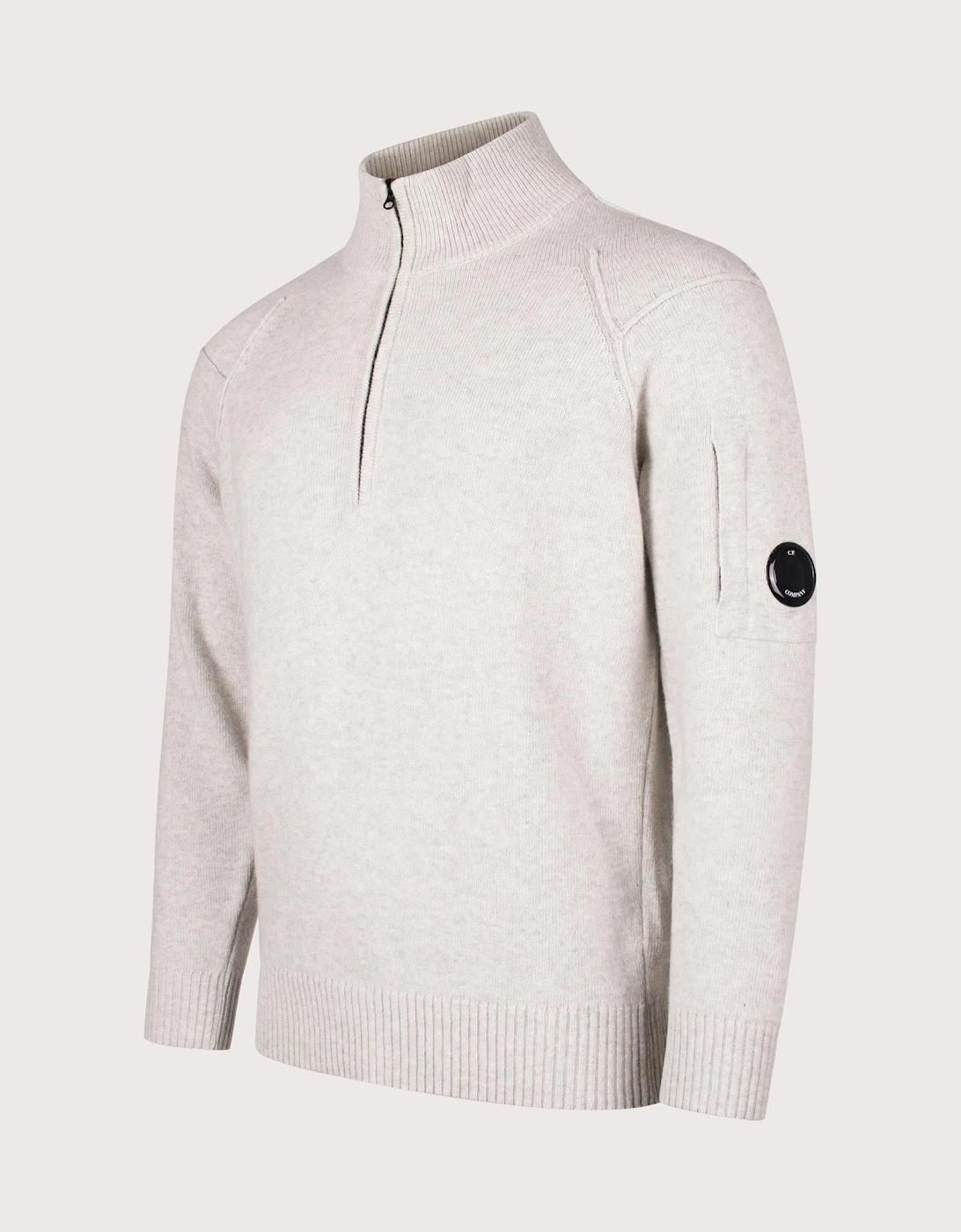 Diagonal Lens Quarter Zip Jumper, 5 of 4